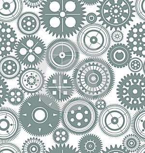 Seamless gear background