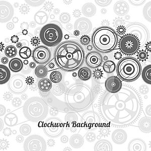 Seamless gearwheel mechanism background