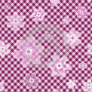 Seamless gentle floral pattern