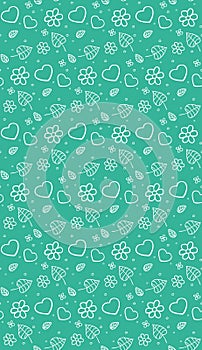 Seamless gentle pattern