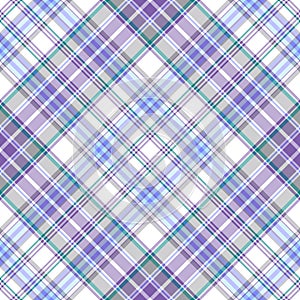 Seamless gentle tartan diagonal pattern