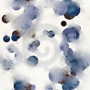 Seamless geo watercolor wet on wet bleed surface pattern design for print