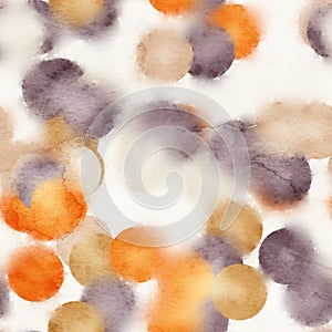 Seamless geo watercolor wet on wet bleed surface pattern design for print