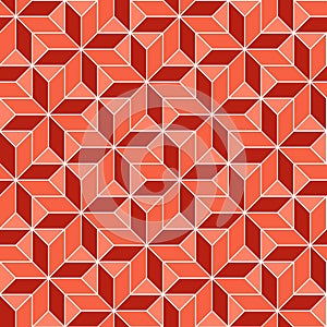 Seamless geometric 3d abstract pattern