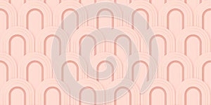 Seamless geometric 3d luxury background. Art deco modern vector pattern. Design element gold gatsby fan frame