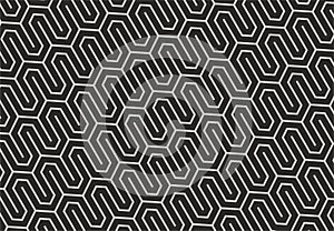 Seamless geometric abstract hexagonal pattern cdr x6