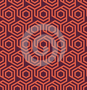 Seamless geometric abstract hexagonal pattern - eps8 photo