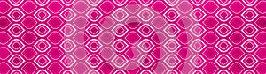 Seamless geometric abstract magenta pink colorful paper textile tile wallpaper texture wide background banner panorama, with
