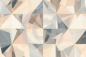Geometric abstract pattern with pastel tones and sharp angles