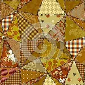 Geometric abstract pattern. Intersection patchwork plaid style
