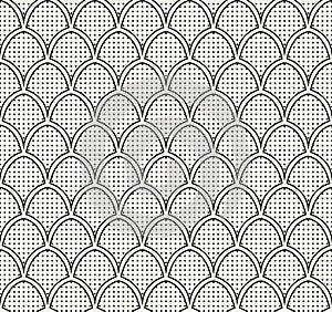 Seamless Geometric Art Deco Pattern. Abstract vector floral background.