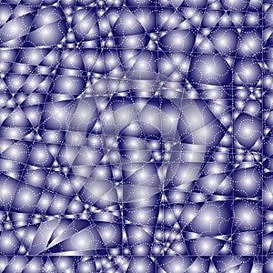 Seamless geometric background. Bright structure of cells and lines, abstract gradient pattern. Furistic starry sky background