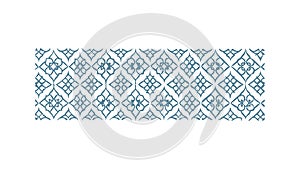 Seamless Geometric Blue & White Square Pattern, vector design Generative AI