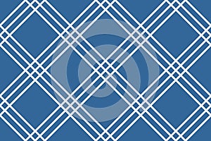 Seamless Geometric Checked Blue Pattern