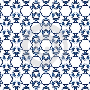 Seamless geometric circle pattern in islamic style. Repeating linear texture for wallpaper, packaging.