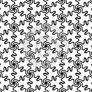 Seamless geometric circle pattern in islamic style. Repeating linear texture for wallpaper, packaging.