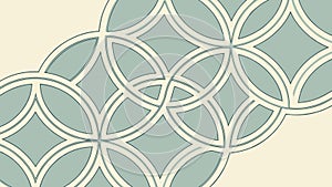 Seamless geometric circular pattern, perfect for elegant backgrounds, vector design Generative AI
