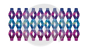 Seamless Geometric Diamond Chain Pattern, vector design Generative AI