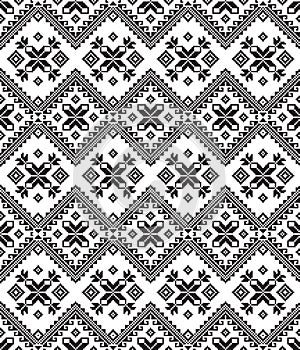 Seamless geometric ethnic pattern photo