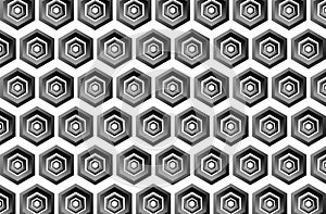 Seamless geometric grey and white pattern on white background. Square pattern ornament vector. Decoration fabric.Texture