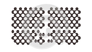 Seamless Geometric Grid Pattern for Modern Backgrounds, vector design Generative AI