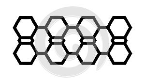 Seamless geometric hexagonal pattern for modern backgrounds, vector design Generative AI