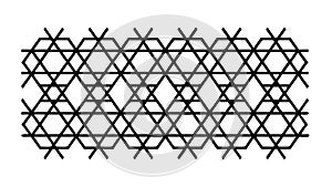 Seamless Geometric Hexagonal Pattern Texture, vector design Generative AI