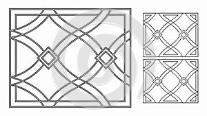 Seamless Geometric Intersecting Squares Pattern Vector, vector design Generative AI