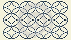 Seamless Geometric Lattice Vector Pattern, vector design Generative AI