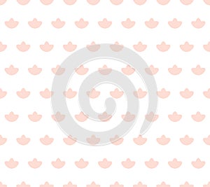 Seamless geometric pattern with abstract flower ornament. Vector Illustration