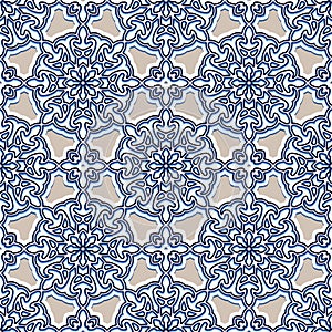Seamless geometric pattern in Arabic style