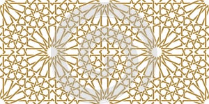 Seamless geometric pattern in authentic arabian style.