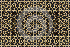 Seamless geometric pattern in authentic arabian style.