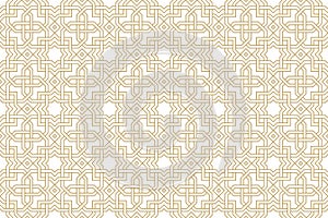 Seamless geometric pattern in authentic arabian style.