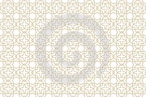 Seamless geometric pattern in authentic arabian style.