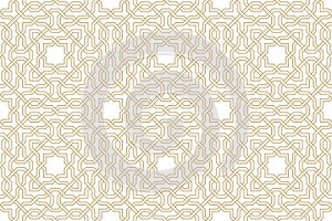 Seamless geometric pattern in authentic arabian style.