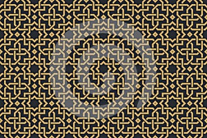 Seamless geometric pattern in authentic arabian style.