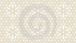 Seamless geometric pattern in authentic arabian style.