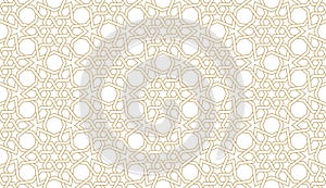 Seamless geometric pattern in authentic arabian style.