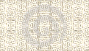 Seamless geometric pattern in authentic arabian style.