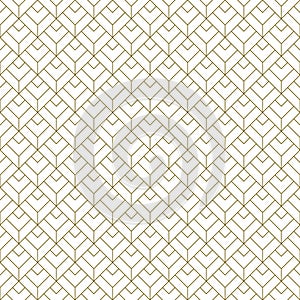 Seamless geometric pattern . Brown on white background .Average thickness lines