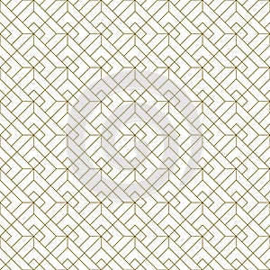 Seamless geometric pattern . Brown on white background .Average thickness lines