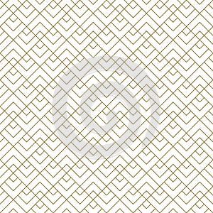 Seamless geometric pattern . Brown on white background .Average thickness lines