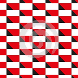 Seamless geometric 3d grid block pattern background.