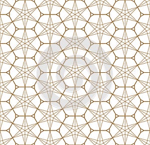 Seamless geometric pattern based on japanese ornament kumiko