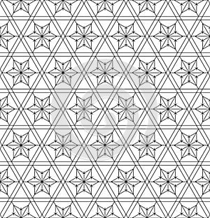 Seamless geometric pattern based on japanese style Kumiko
