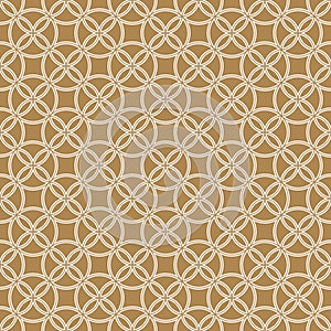 Seamless geometric pattern . Brown background and white lines. Average thickness