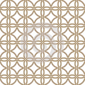 Seamless geometric pattern . Brown lines. Average thickness.