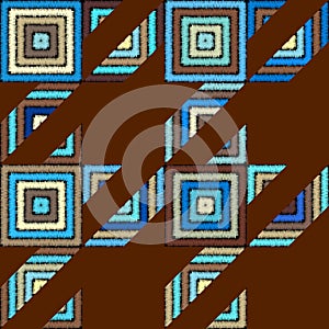 Seamless Hounds-tooth pattern Vector Illustration.