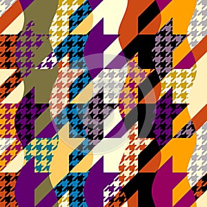 Seamless Hounds-tooth pattern Vector Illustration.